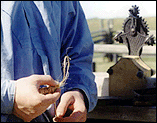Rope making is one of several skills demonstrated on site